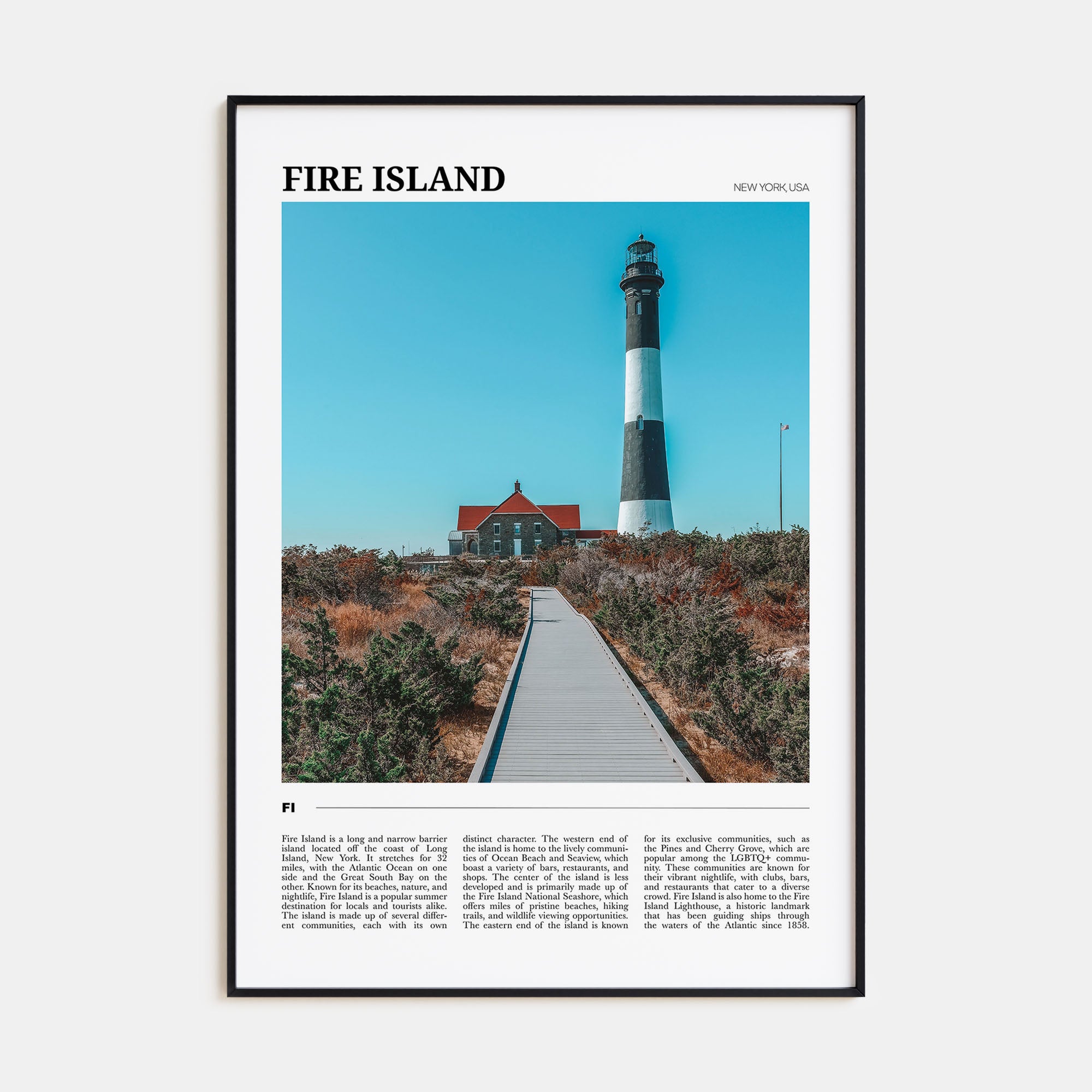 Fire Island Travel Color No 2 Poster