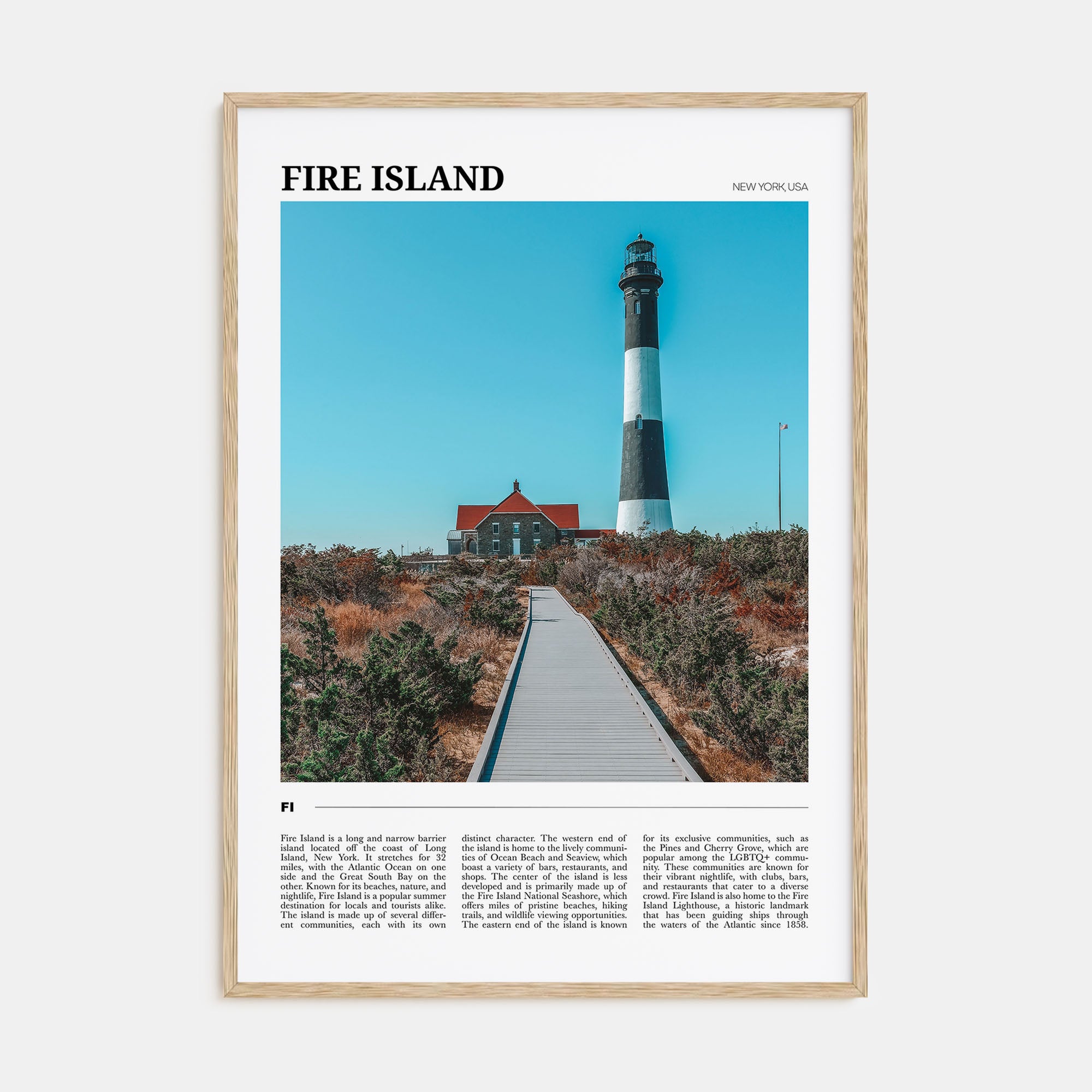Fire Island Travel Color No 2 Poster