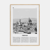 Firenze Travel B&W Poster