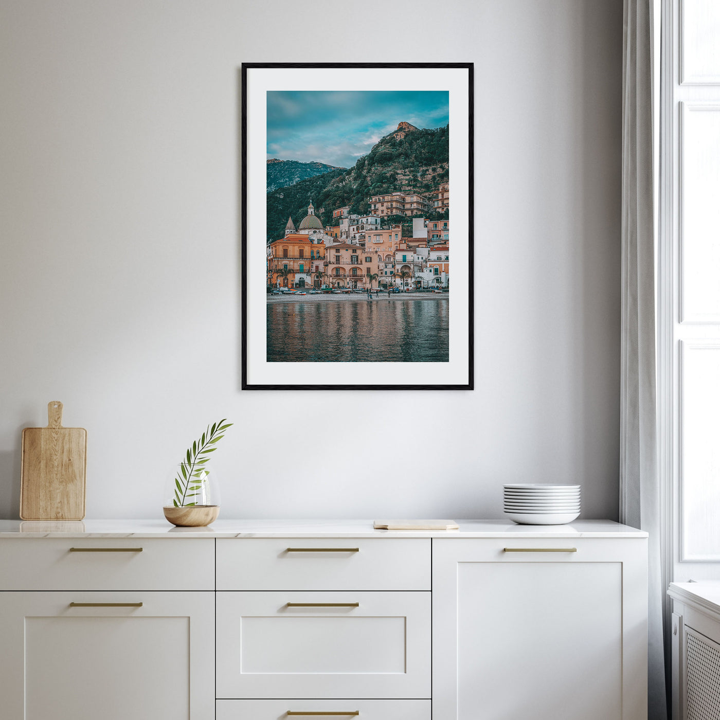 Fishing Village Photo Color Poster