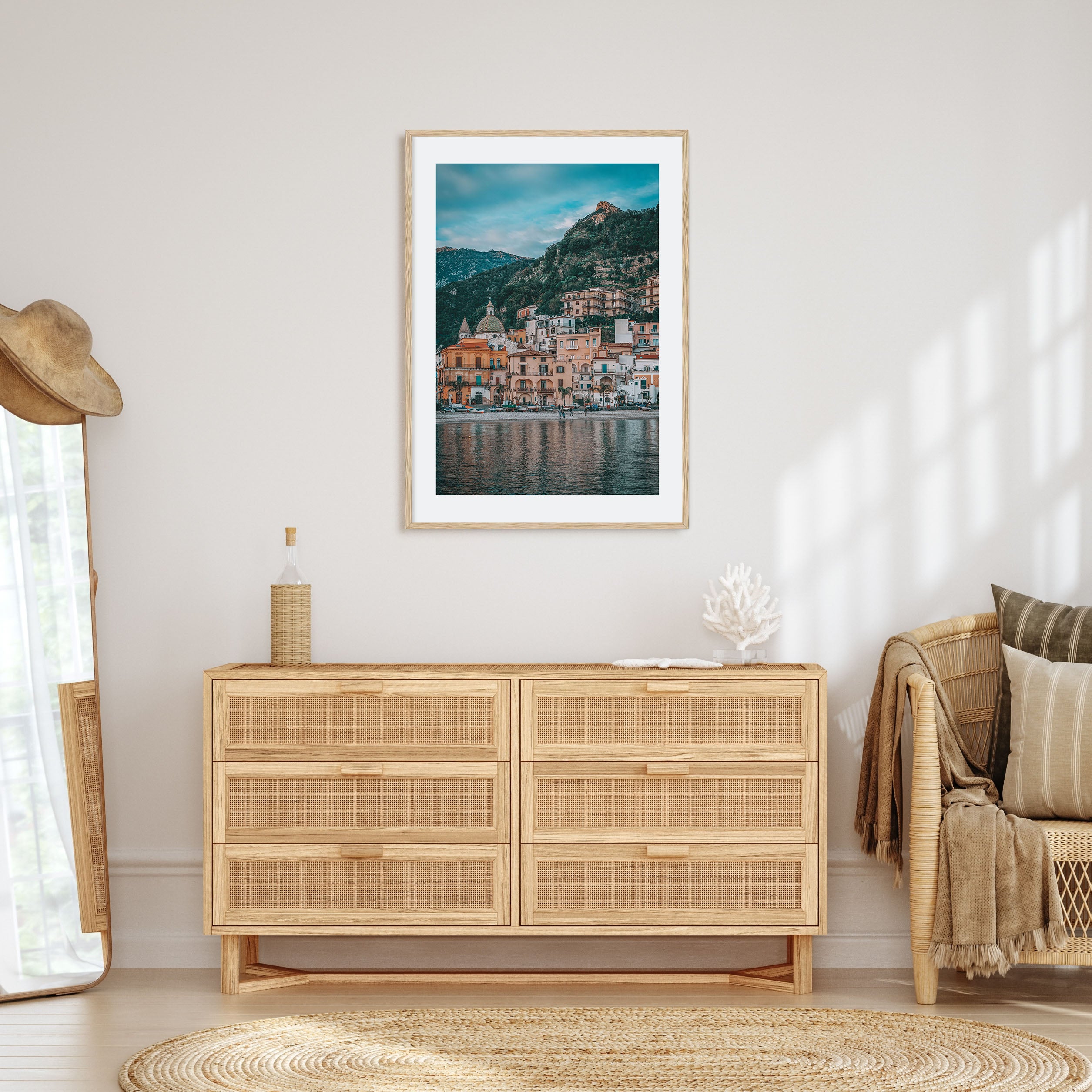 Fishing Village Photo Color Poster