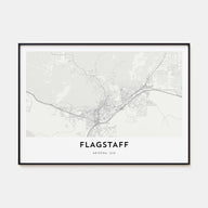 Flagstaff Map Landscape Poster