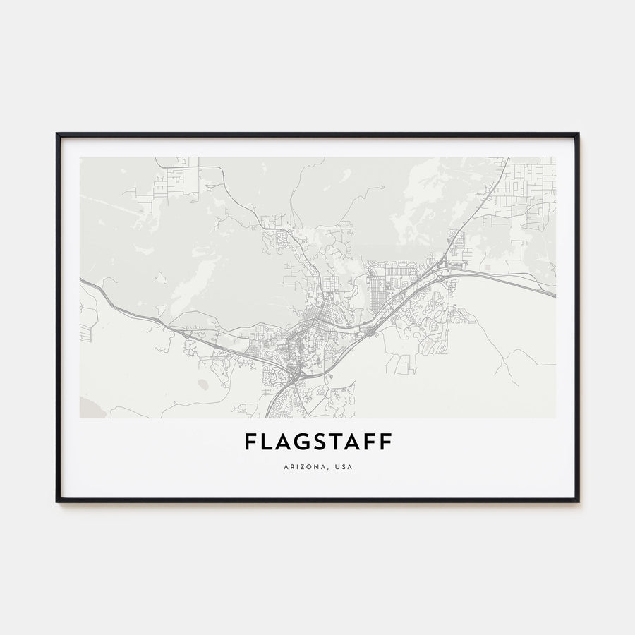 Flagstaff Map Landscape Poster