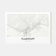Flagstaff Map Landscape Poster
