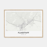 Flagstaff Map Landscape Poster