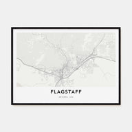 Flagstaff Map Landscape Poster