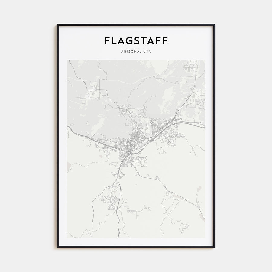 Flagstaff Map Portrait Poster