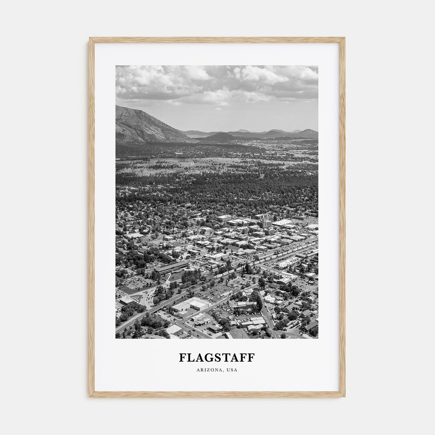 Flagstaff Portrait B&W Poster