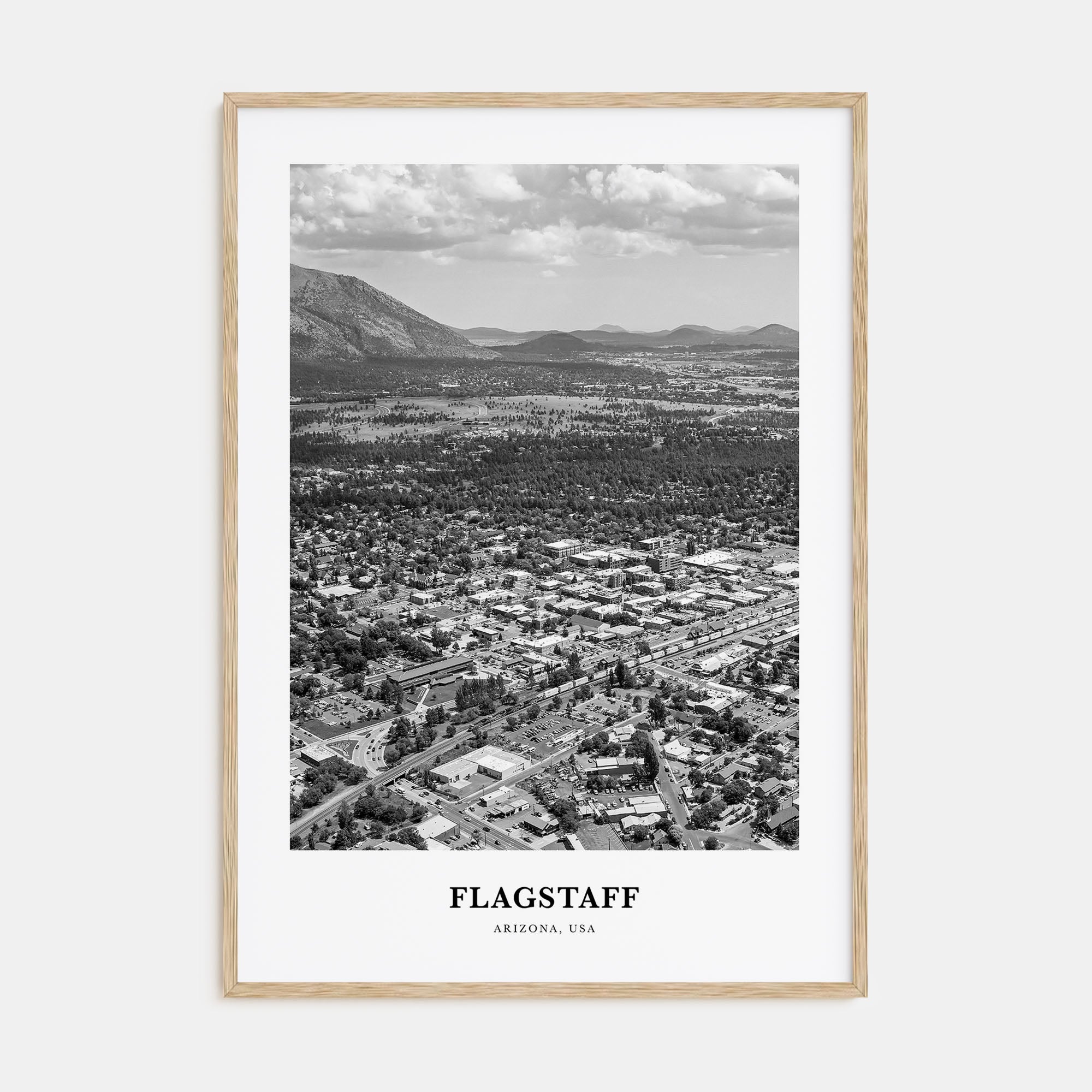 Flagstaff Portrait B&W Poster