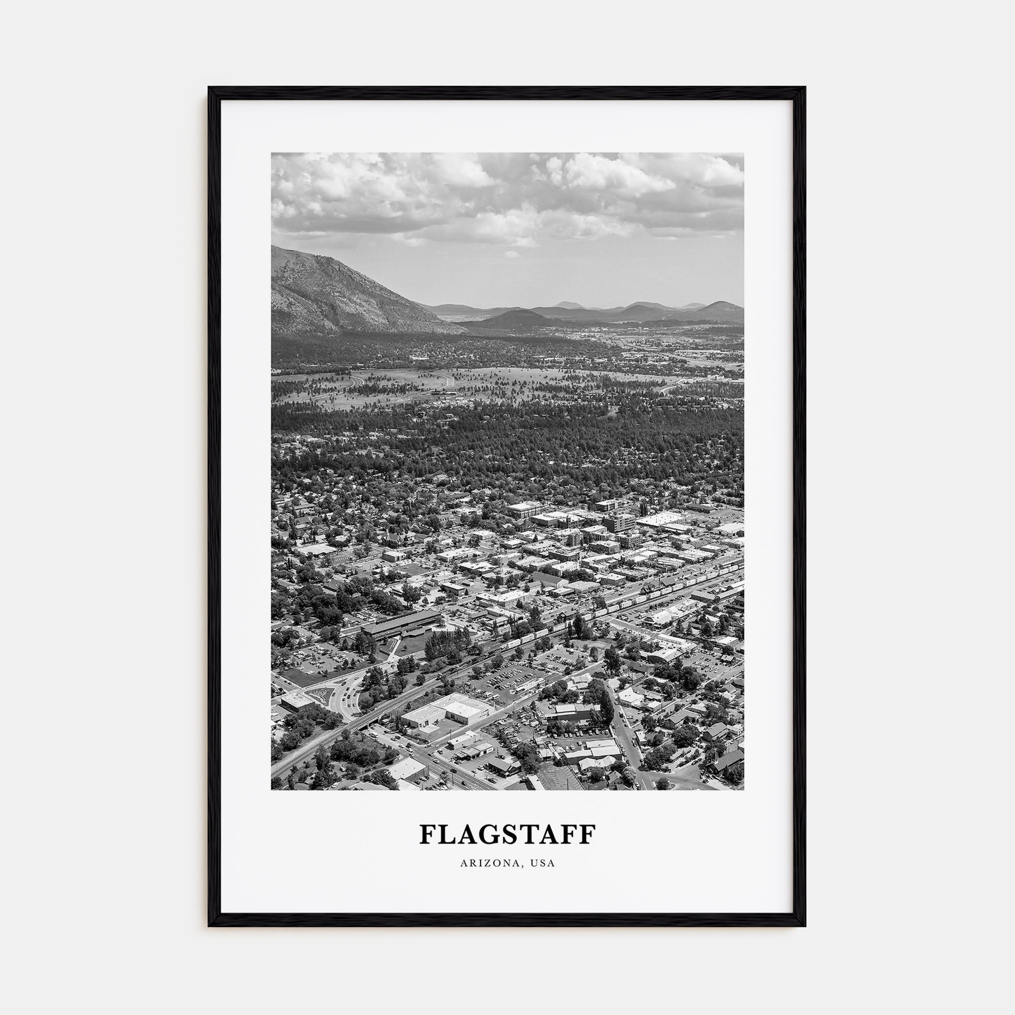 Flagstaff Portrait B&W Poster