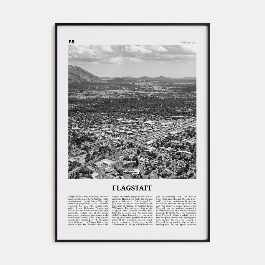 Flagstaff Travel B&W Poster
