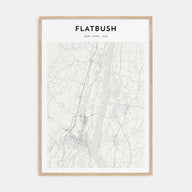 Flatbush Map Portrait Poster
