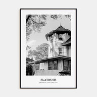 Flatbush Portrait B&W Poster