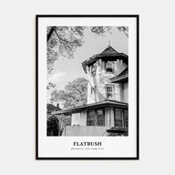 Flatbush Portrait B&W Poster