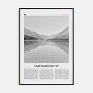 Flathead County Travel B&W Poster