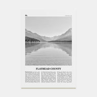 Flathead County Travel B&W Poster