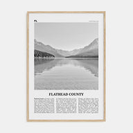 Flathead County Travel B&W Poster