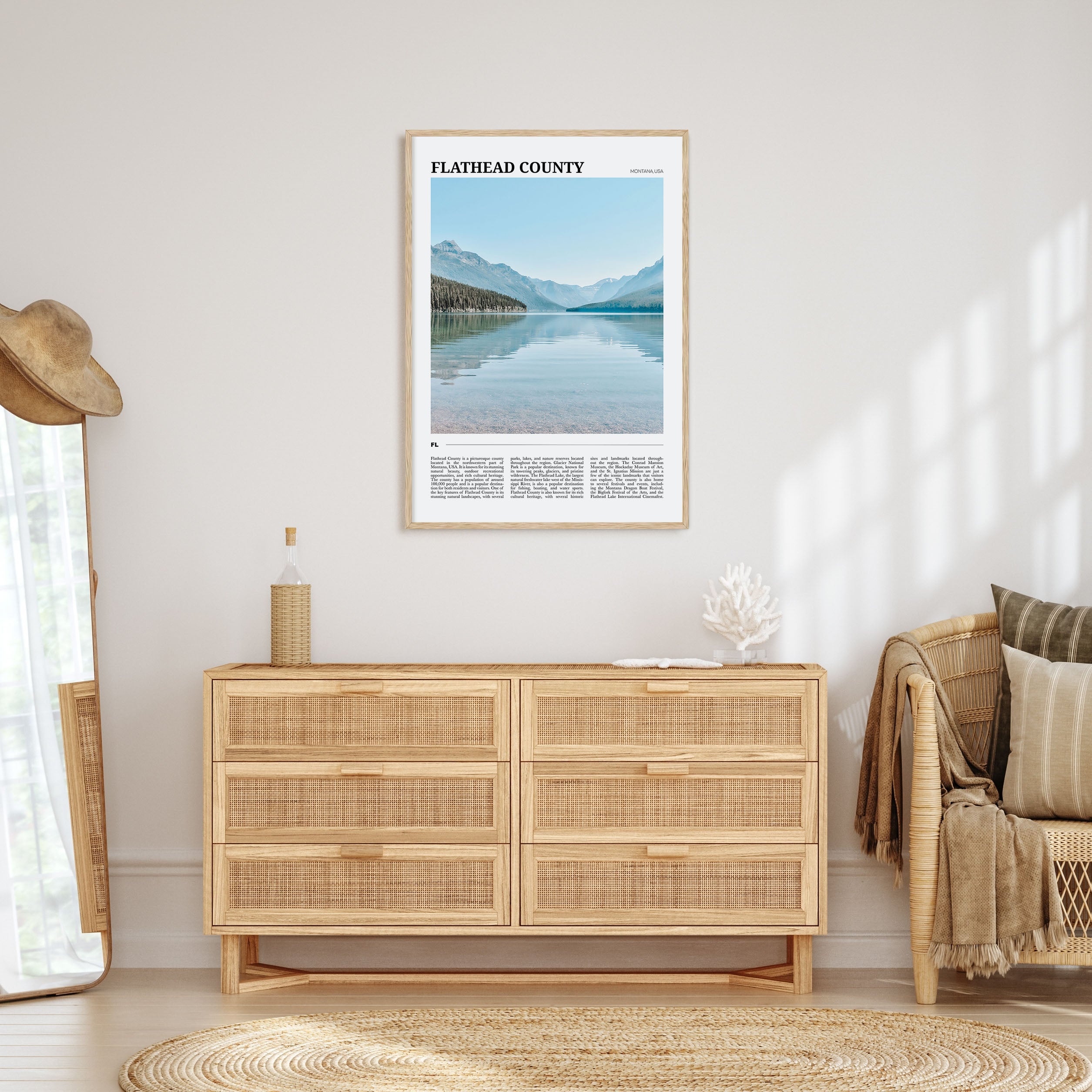 Flathead County Travel Color Poster