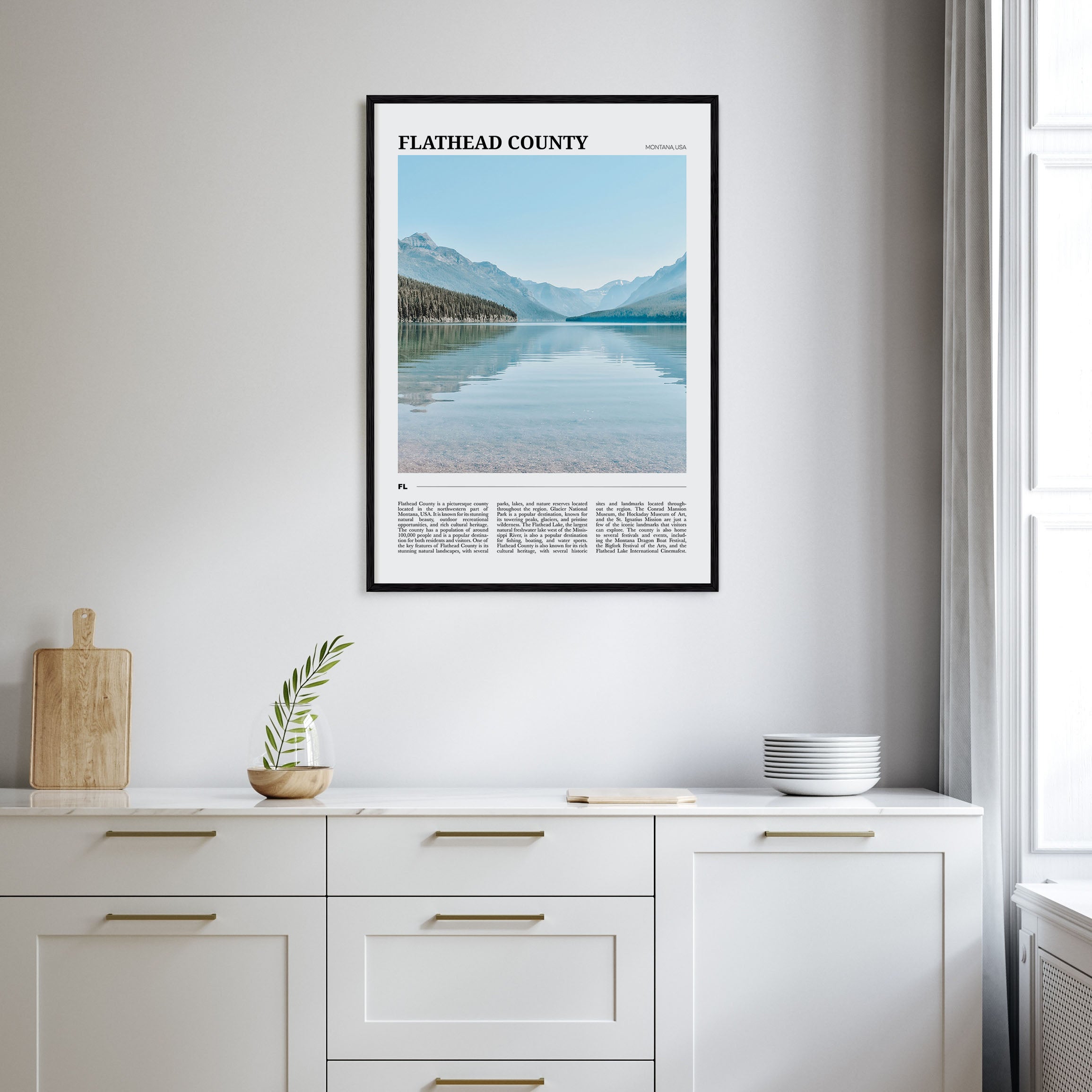 Flathead County Travel Color Poster