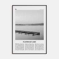 Flathead Lake Travel B&W Poster