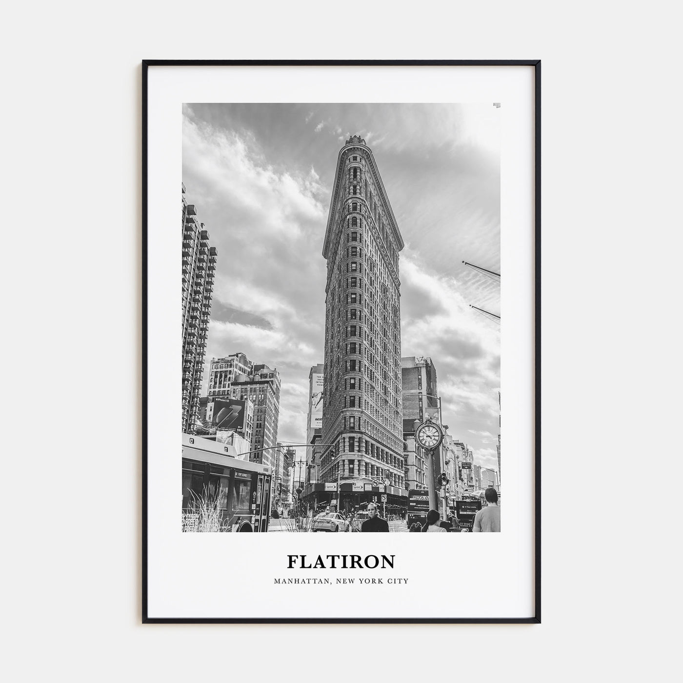 Flatiron Portrait B&W Poster