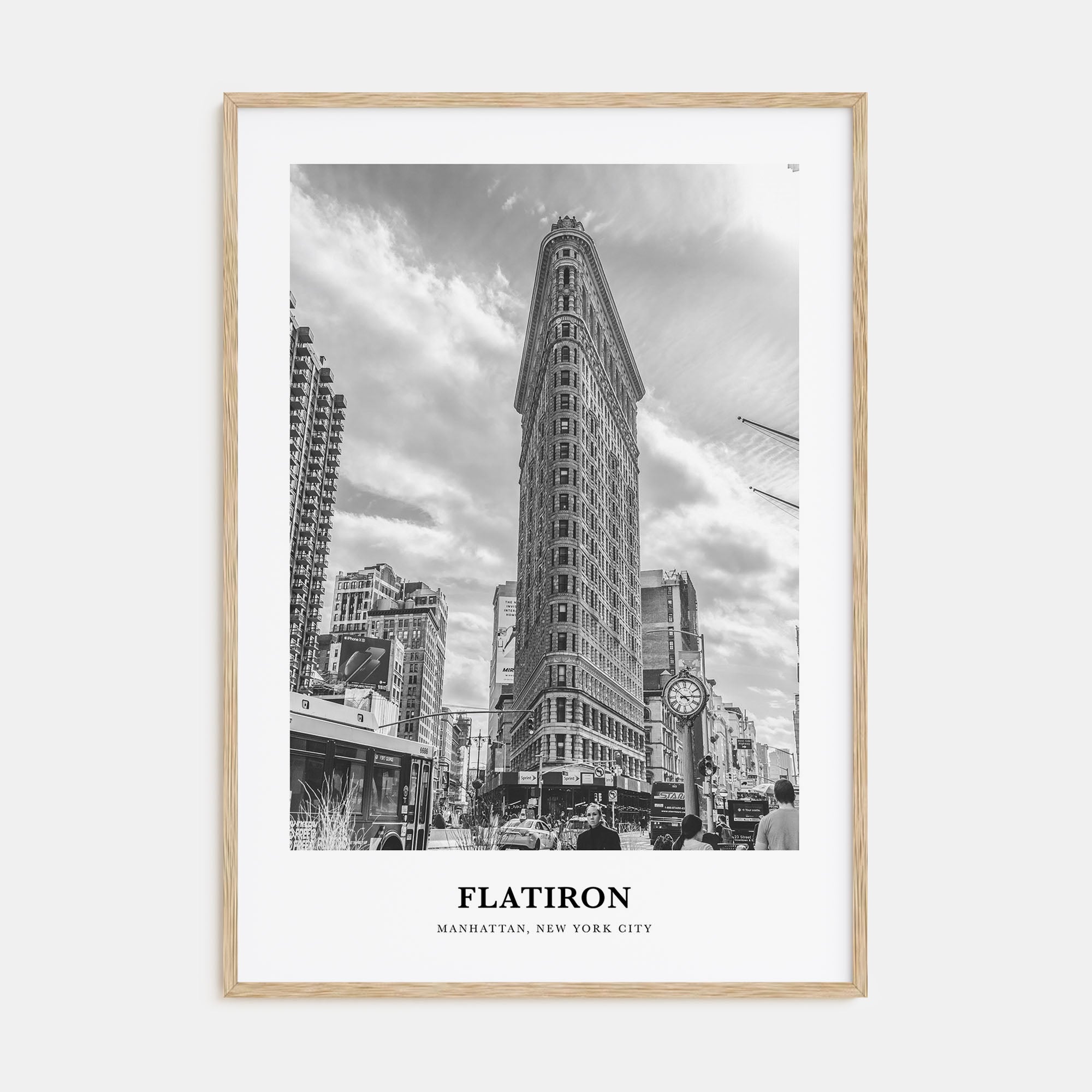 Flatiron Portrait B&W Poster