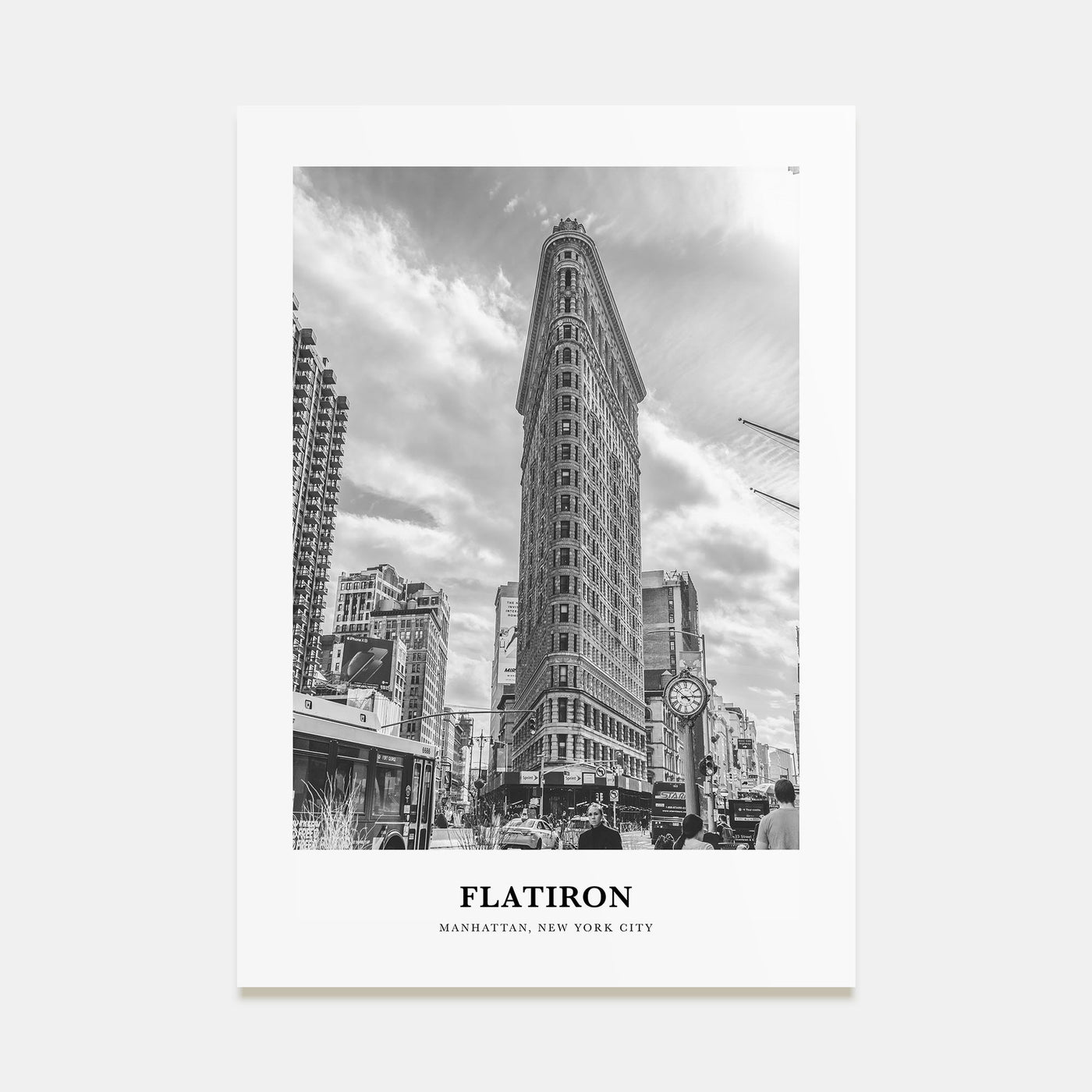 Flatiron Portrait B&W Poster