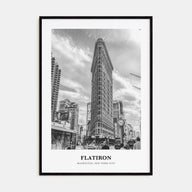 Flatiron Portrait B&W Poster
