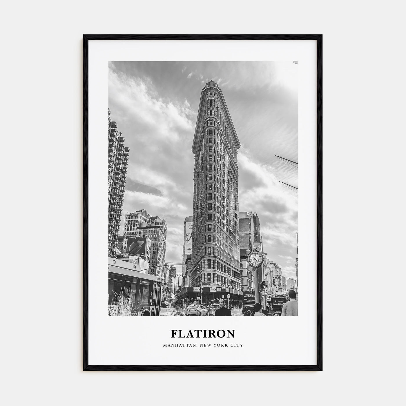 Flatiron Portrait B&W Poster