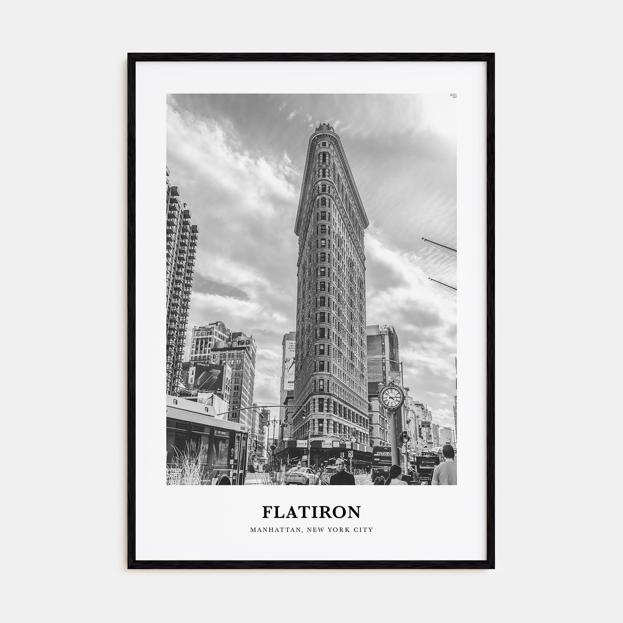Flatiron Portrait B&W Poster