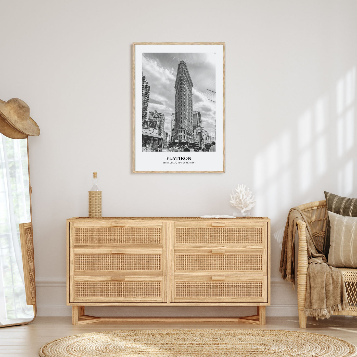 Flatiron Portrait B&W Poster