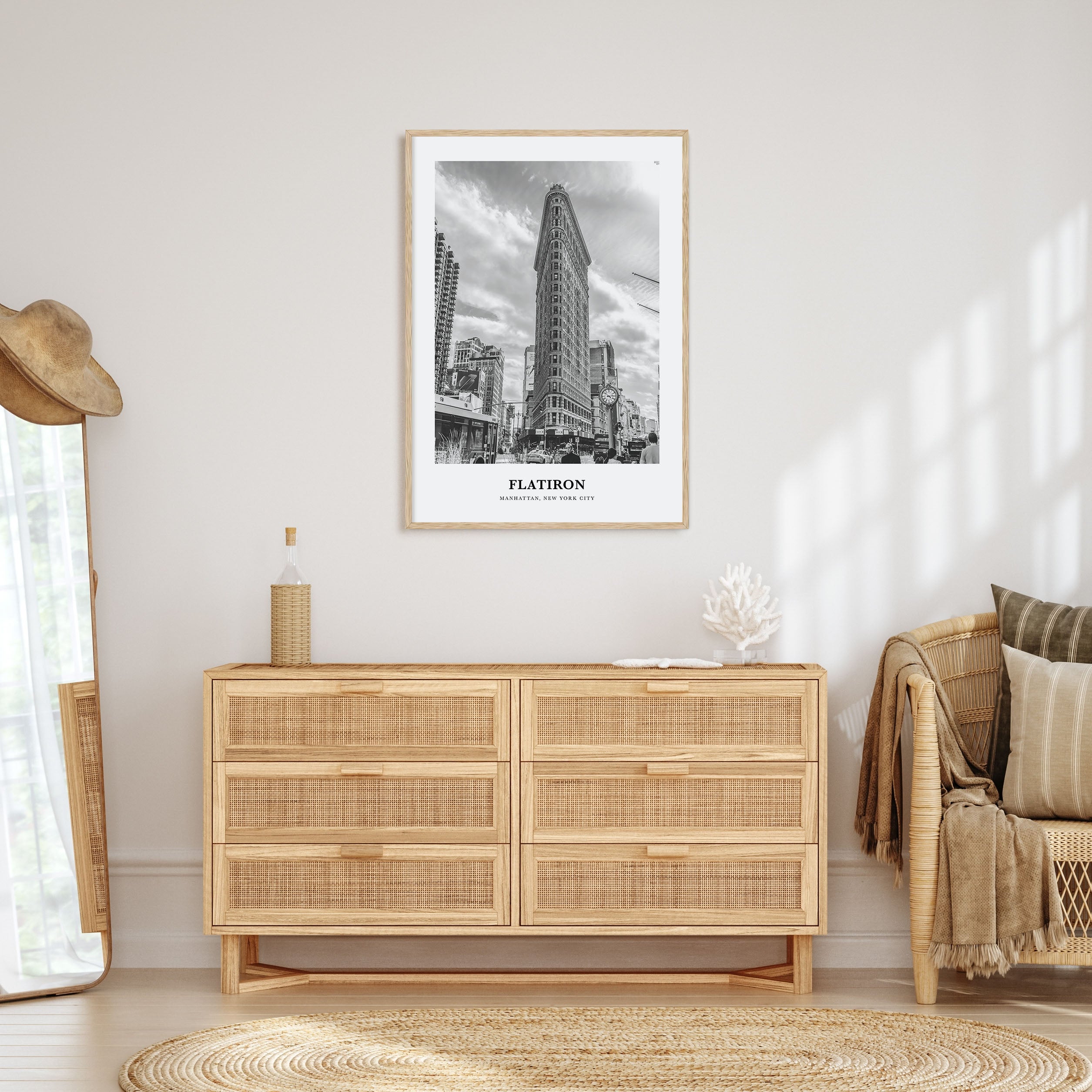 Flatiron Portrait B&W Poster