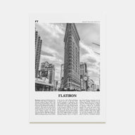 Flatiron Travel B&W Poster