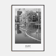 Flint Portrait B&W Poster