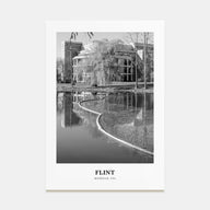 Flint Portrait B&W Poster