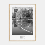 Flint Portrait B&W Poster