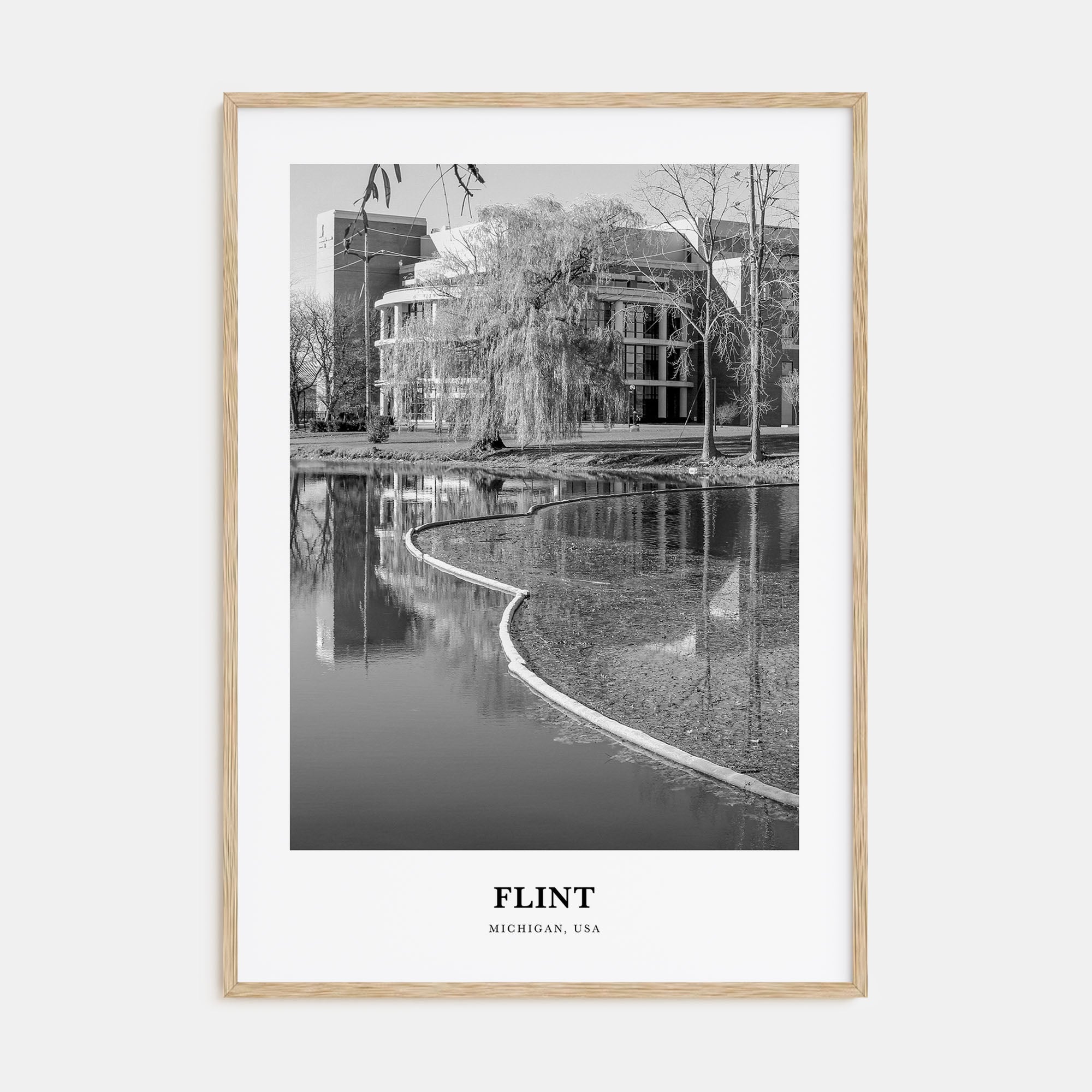 Flint Portrait B&W Poster