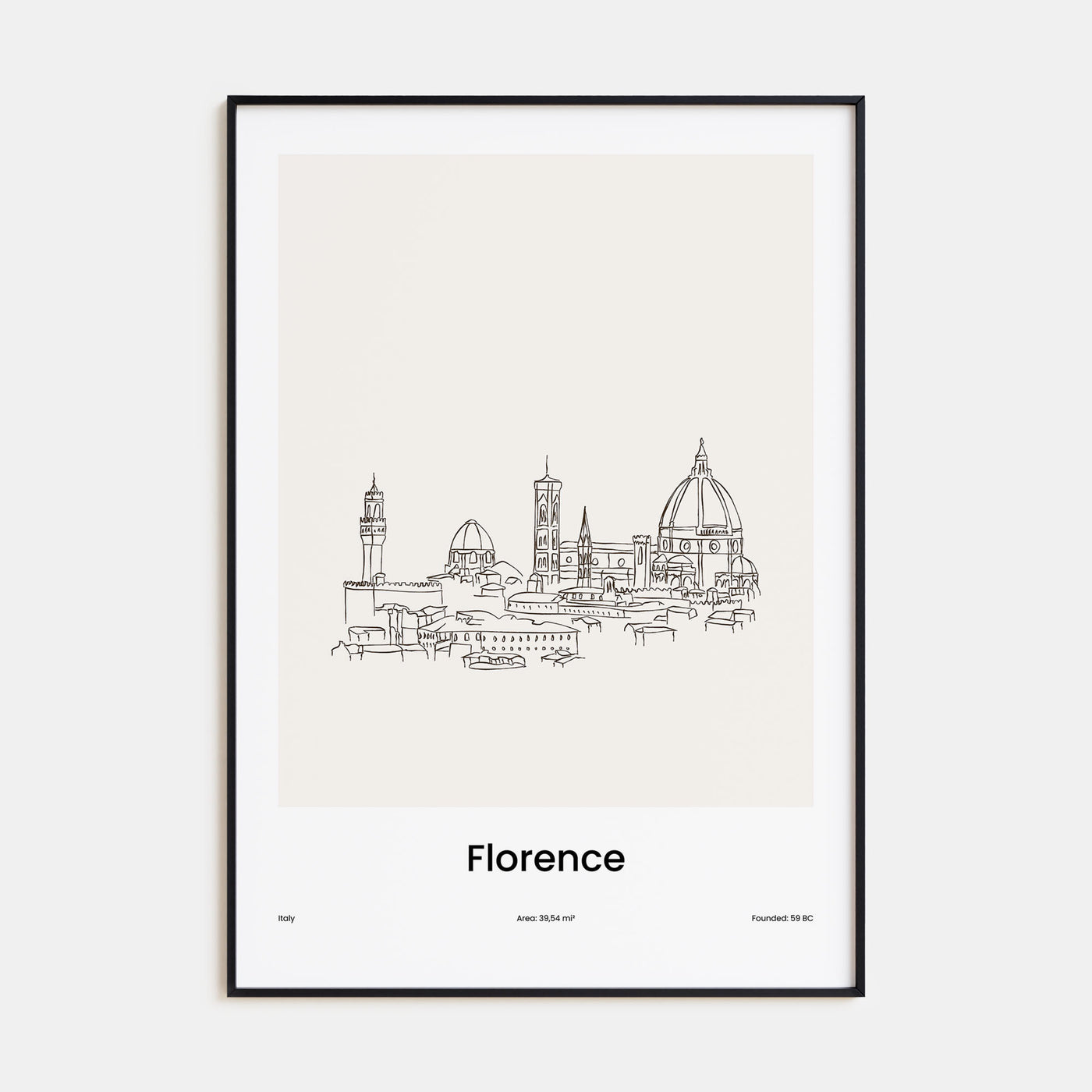 Florence Drawn Poster