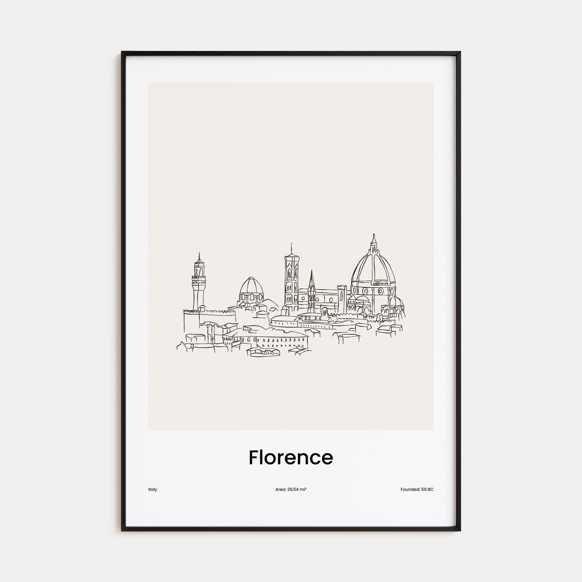 Florence Drawn Poster