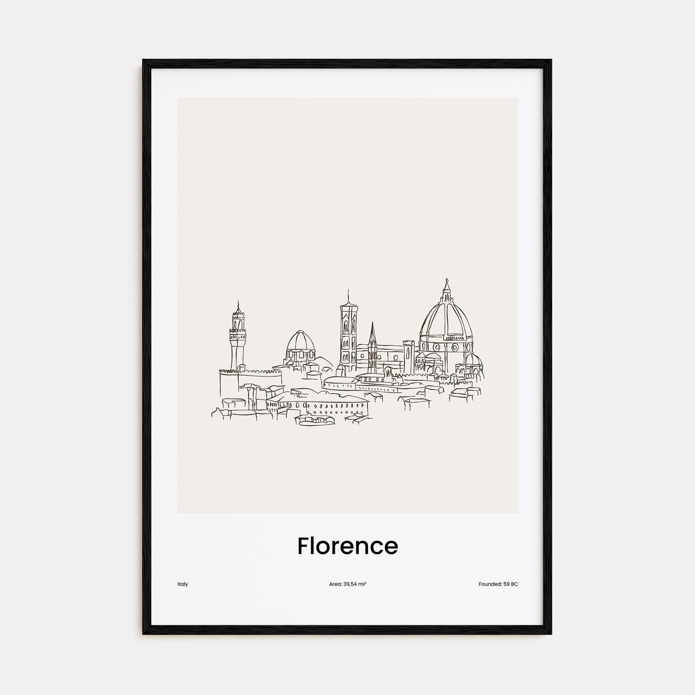 Florence Drawn Poster