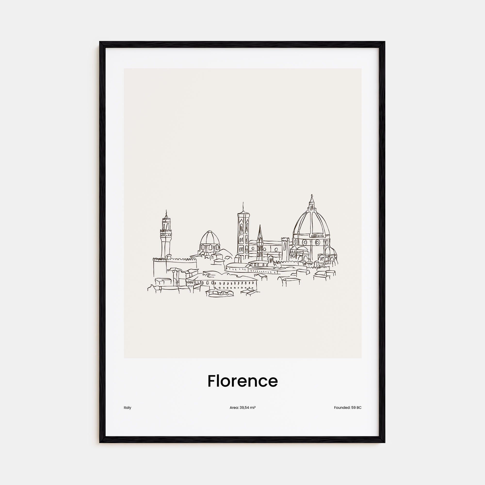 Florence Drawn Poster