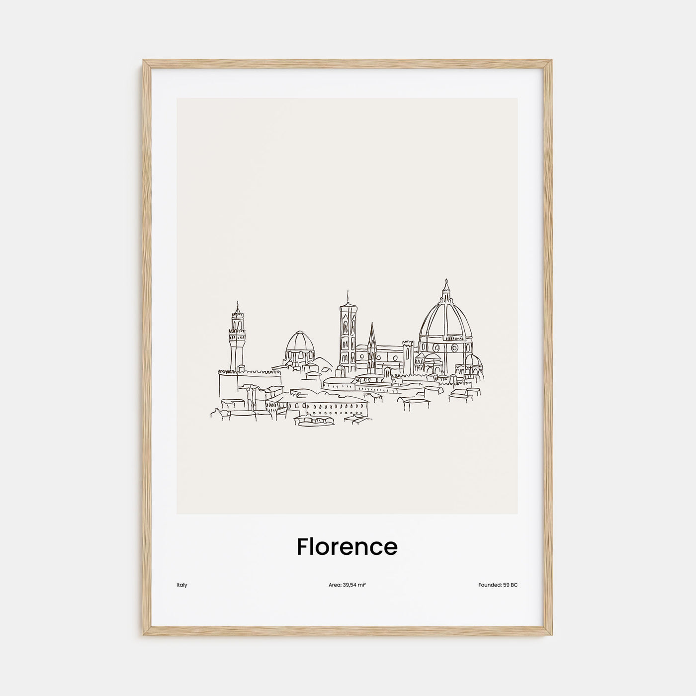 Florence Drawn Poster