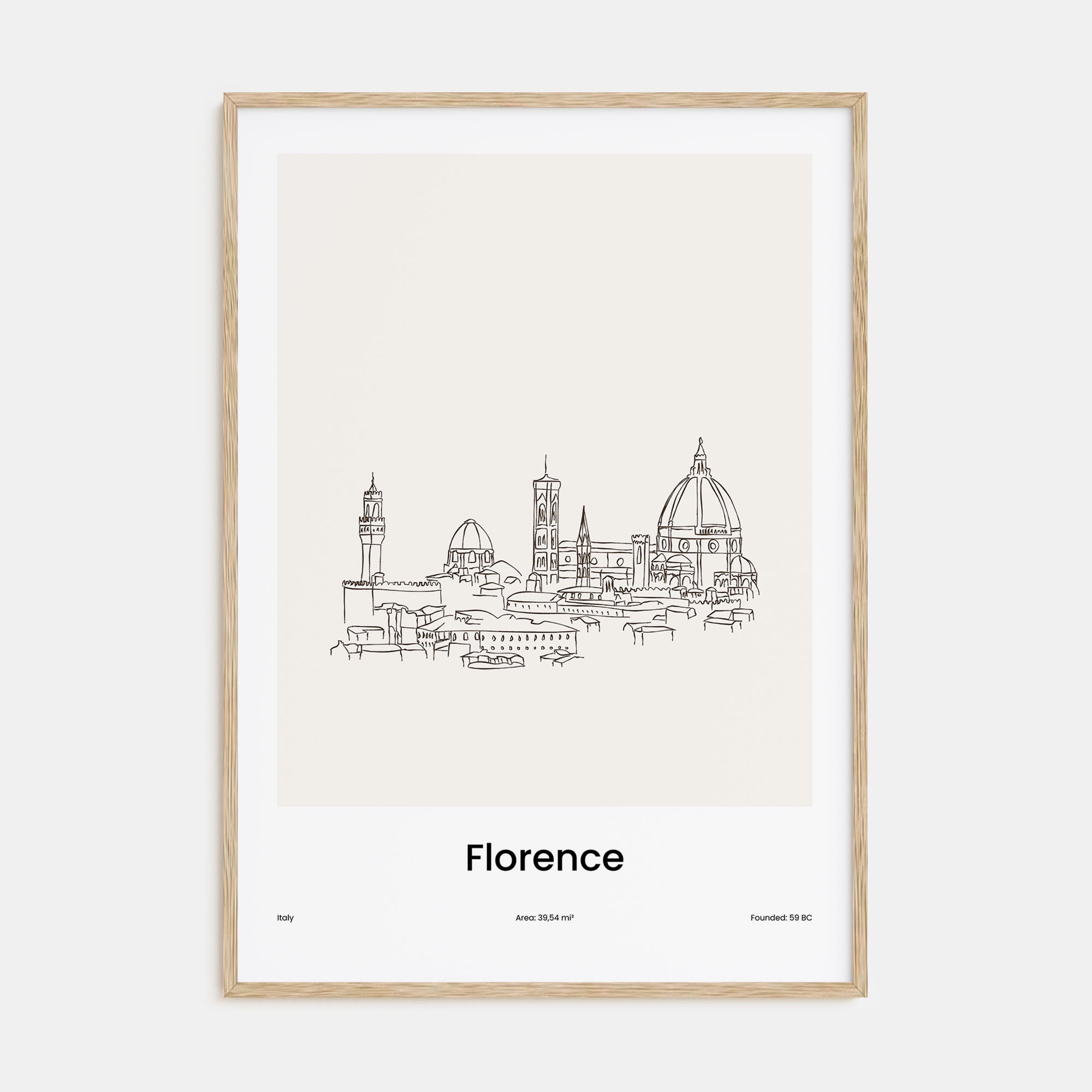 Florence Drawn Poster