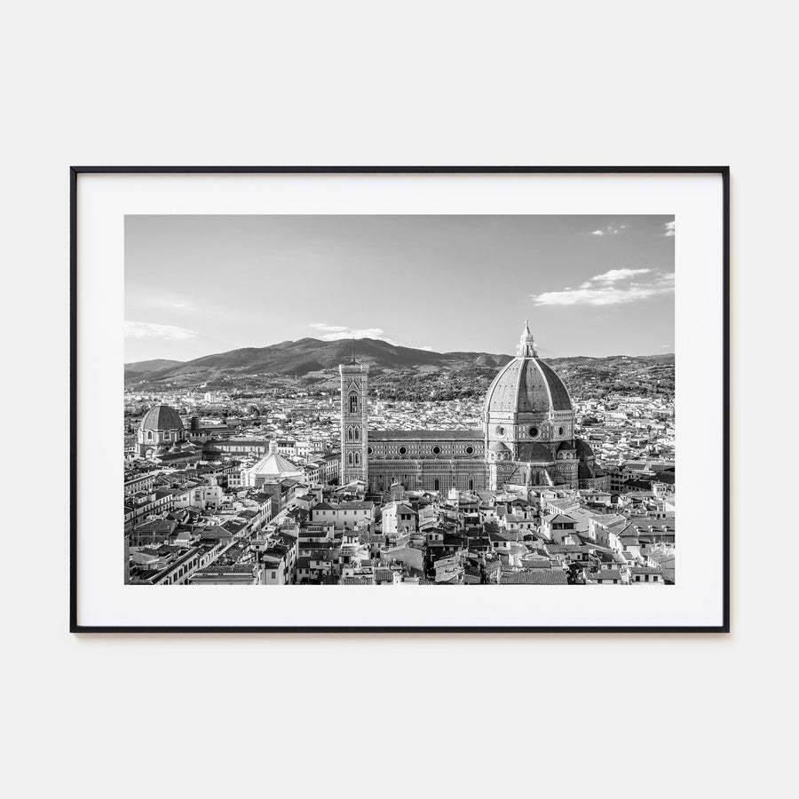 Florence Landscape B&W Poster