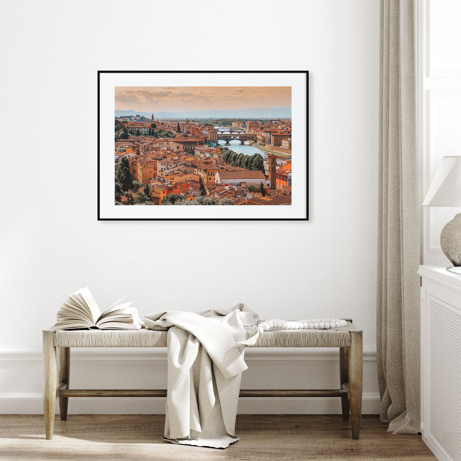 Florence Landscape Color Poster