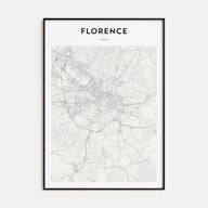 Florence Map Portrait Poster