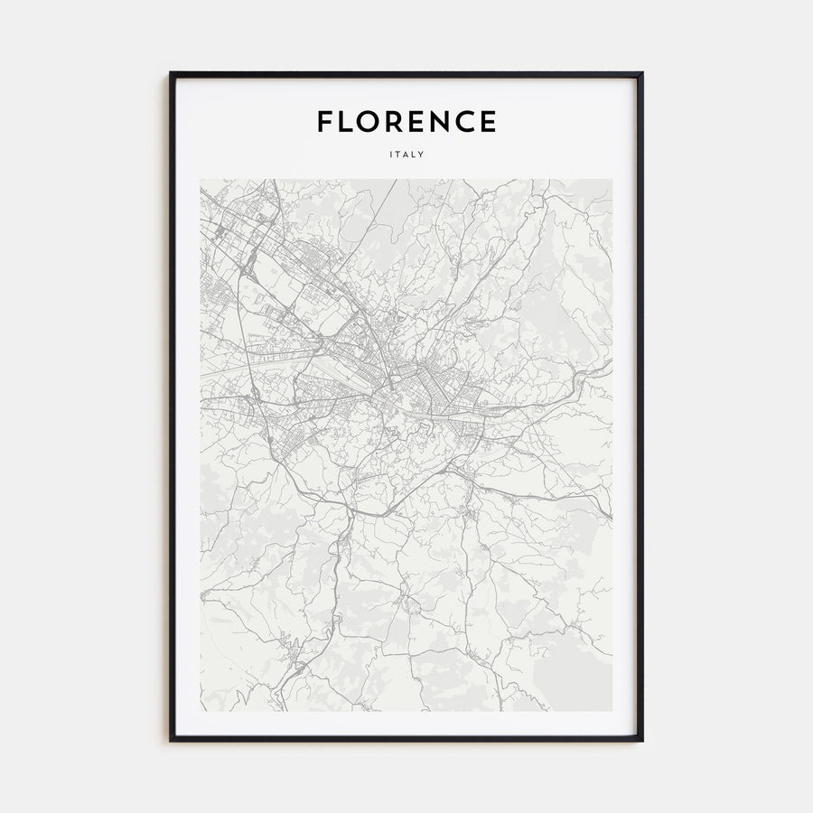 Florence Map Portrait Poster