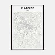 Florence Map Portrait Poster
