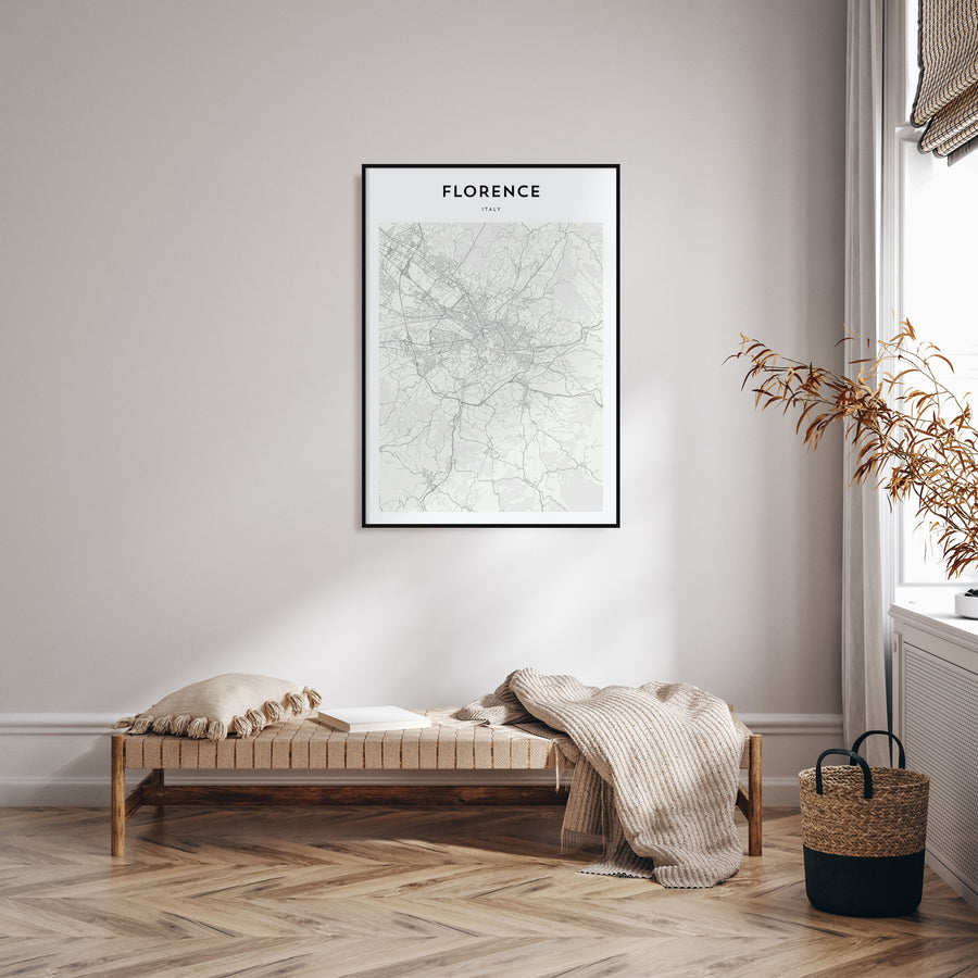 Florence Map Portrait Poster
