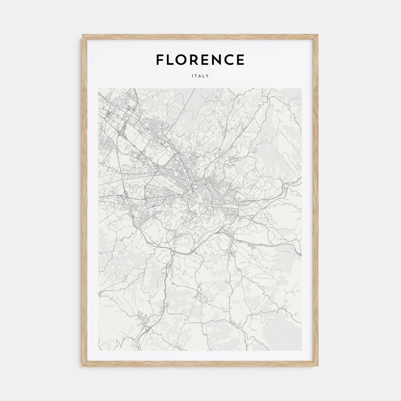 Florence Map Portrait Poster